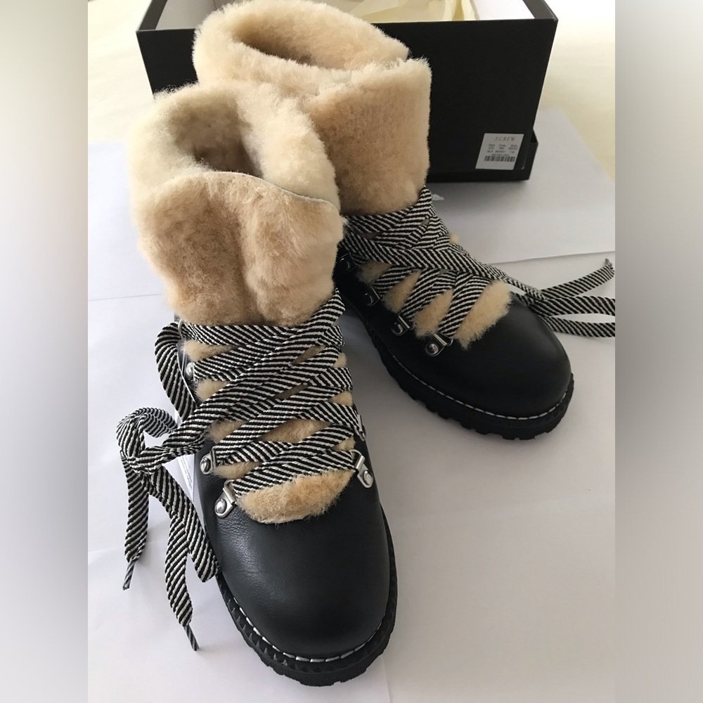 J.CREW. Winter boots,real fur.SZ 7 - Picture 3 of 7